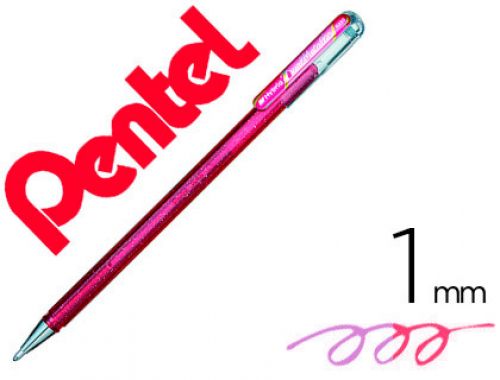 Roller pentel k110 dual metallic cor rosa e rosa metalico , Pentel , 68215 , 0884851024664